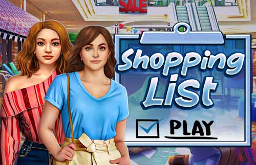 Shopping list on sale game online